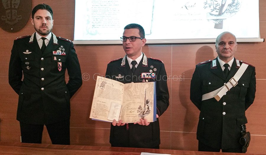 Nuoro: presentato il calendario storico 2017 dei Carabinieri