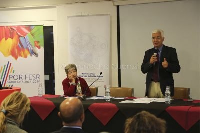 Gli assessori regionali Viriginia Mura e Raffaele Paci (foto S. Novellu)