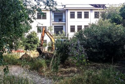 Nuoro. Lavori alla Scuola Media n. 1 (foto Cronache Nuoresi)