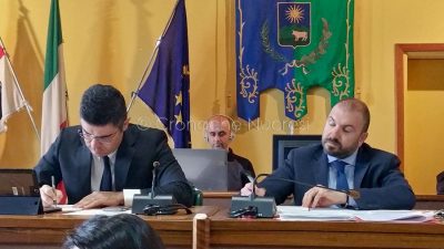 Il sindaco Andrea Soddu e il vice sindaco Sebastian Cocco (foto Cronache Nuoresi)