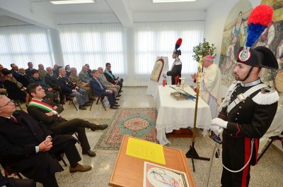 Il vescovo di Nuoro, Mons. Mosè Marcia, durante la liturgia in onore della Virgo Fidelis
