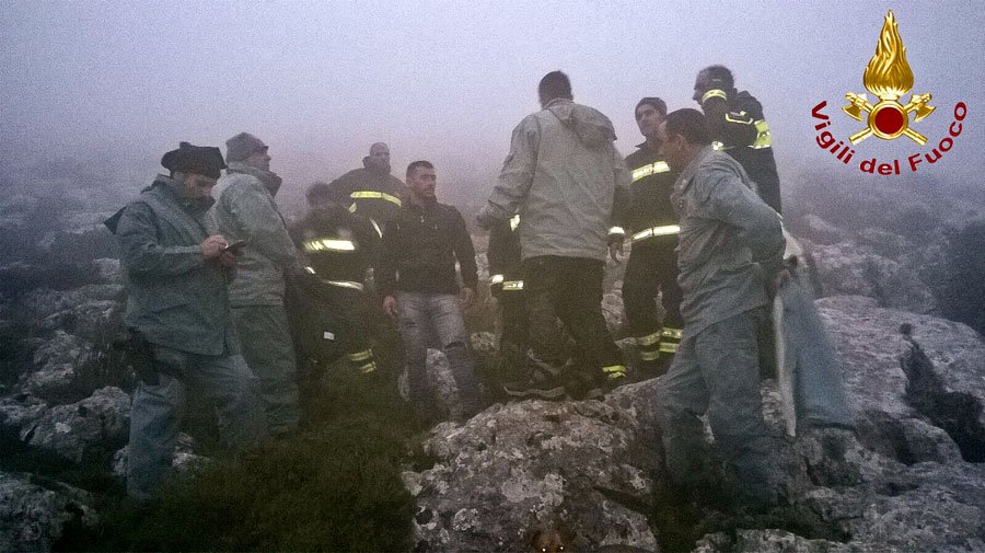 Due dispersi sul Montalbo messi in salvo all’alba dopo una notte di ricerche