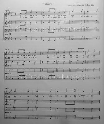 Lo spartito di Bobore Ficumorisca