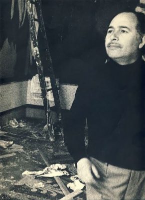 L'artista Foiso Fois al lavoro