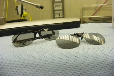 Gli occhiali 3D in dotazione nel Reparto di Chirurgia e in Sala Operatoria