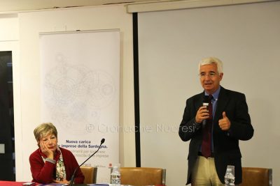 Gli assessori Raffaele Paci e Virginia Mura all'Exmè (foto Cronache Nuoresi)