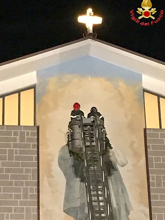 Si rinnova l’omaggio dei Vigili del fuoco all’Immacolata