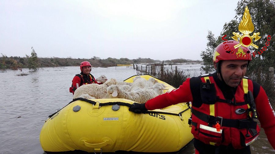 Emergenza maltempo in Baronia. Famiglie sfollate per paura dell’esondazione della diga a Torpè e aziende sommerse dalla piena del Rio Posada