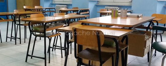 Un'aula della scuola primaria Ferdinando Podda di Nuoro (foto S.Novellu)