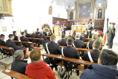 Un momento della messa in onore di Carlo Lombardo