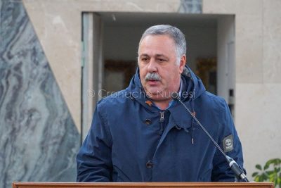 L'intervento di Paolo Manca nel carcere di Badu 'e Carros (foto S.Novellu)
