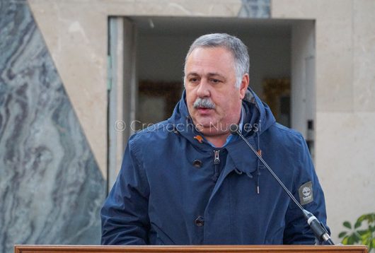 L'intervento di Paolo Manca nel carcere di Badu 'e Carros (foto S.Novellu)