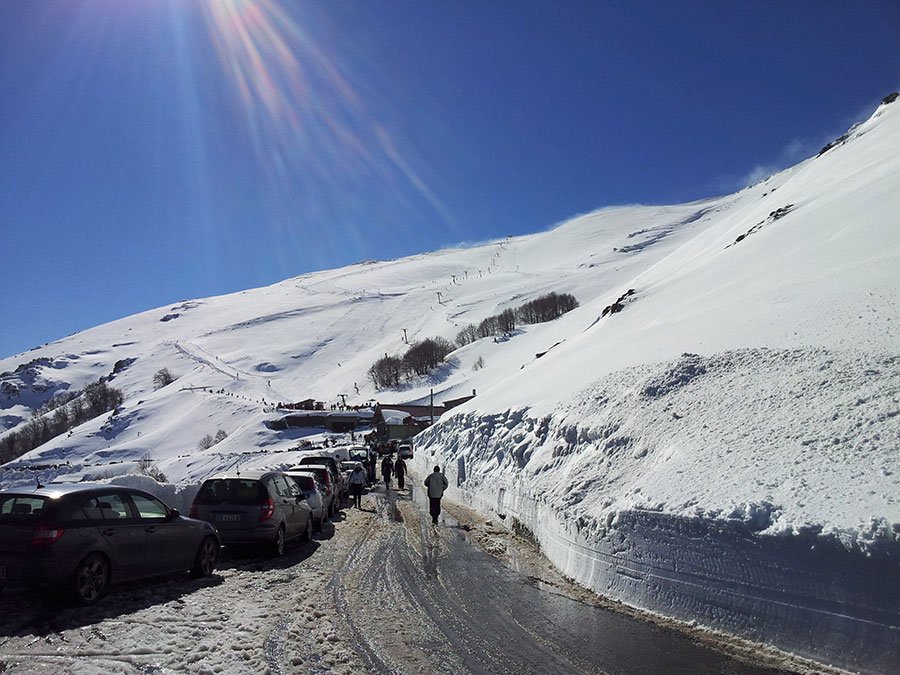 Nel Nuorese arriva la neve: imbiancato il Gennargentu