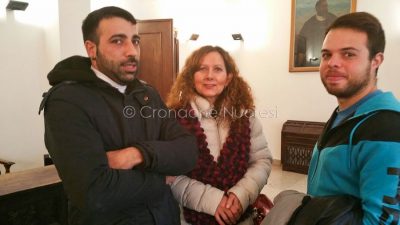 La delegazione di opertatori SLA ricevuta in Comune