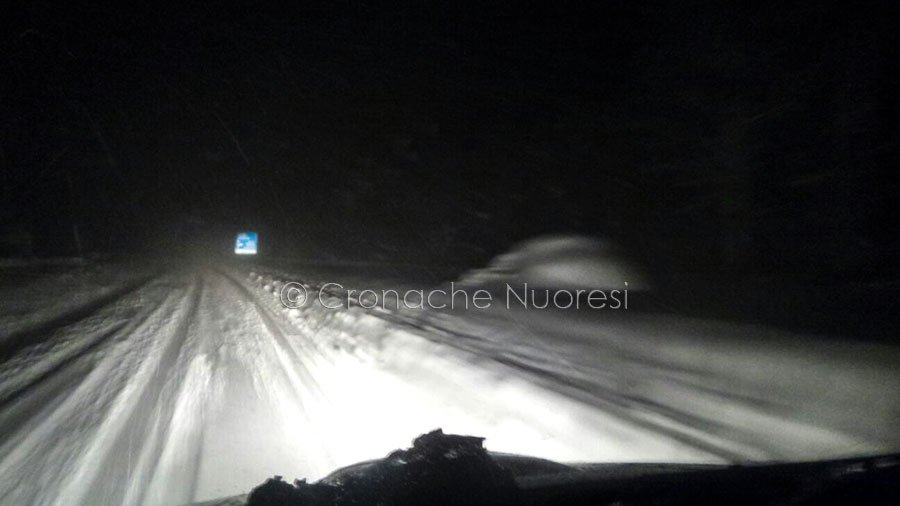 Maltempo, Sardegna. Squadre Anas al lavoro sulle  statali  a seguito delle abbondanti nevicate