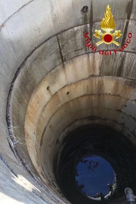 Il pozzo in cui è accaduto l'incidente