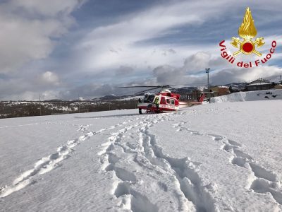 Un'intervento dell'elisoccorso VVF di questi giorni