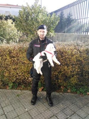 Diki la cannetta salvata dai Carabinieri