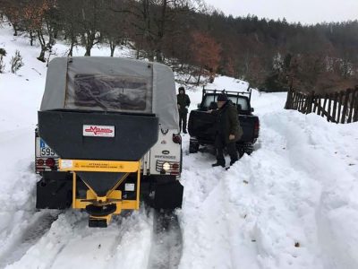 Operazione di soccorso sulle strade del nuorese