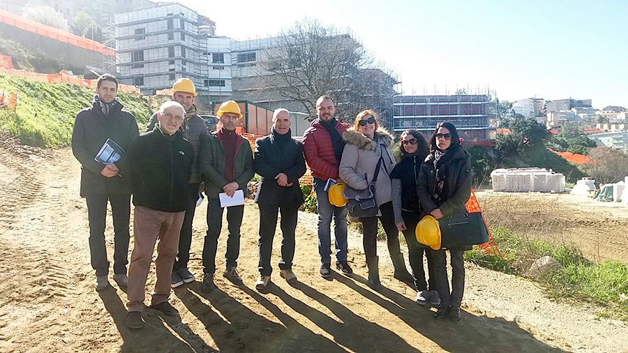 Nuoro. Sopralluogo della commissione comunale LLPP per monitorare i lavori della scuola della Ceramica