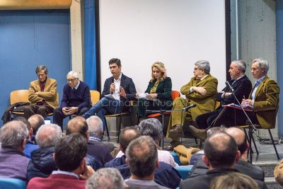 Sindaci storici di Nuoro all'incontro sul futuro del Monte Ortobene (foto S.Novellu)-