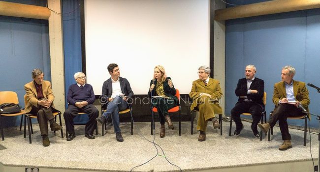 Sindaci storici di Nuoro all'incontro sul futuro del Monte Ortobene (foto S.Novellu)
