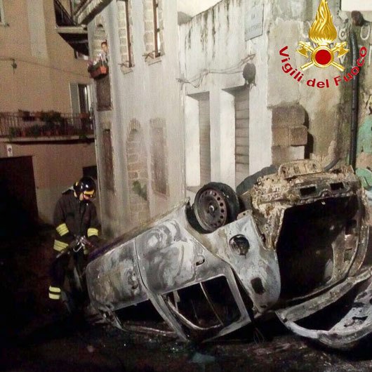 Orgosolo. In fiamme nella notte una Renault Clio rubata a Nuoro