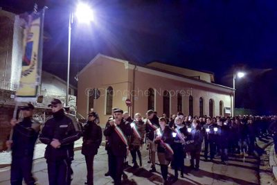 Sorgono, la fiaccolata per l'omicidio di Giuseppe Manca