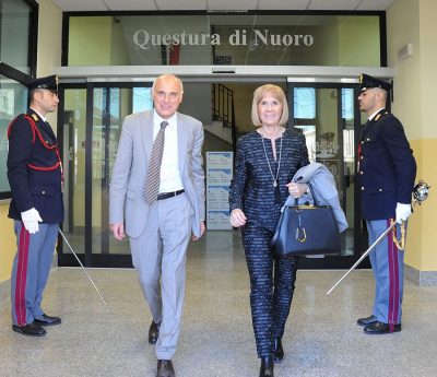 Il Questore Massimo Alberto Colucci dopo l'incontro col Prefetto Daniela Parisi