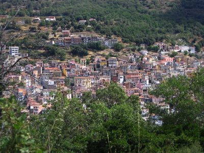 Una panoramica dell'abitato di Seui