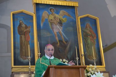 Il vescovo di Nuoro, Mons. Marcia (foto S.Novellu)