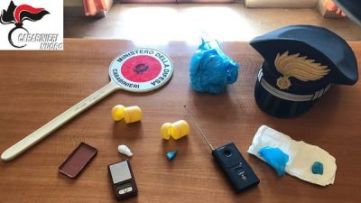 La droga rinvenuta dai Carabinieri