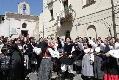 Ricostruzione storica dei Moti de Su Connottu (foto S.Novellu)
