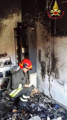 Orgosolo, il punto da cui è partito l'incendio