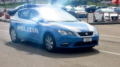 Una volante della Polizia (foto S.Novellu)