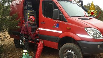 L'intervento del nucleo SAF dei VVFF