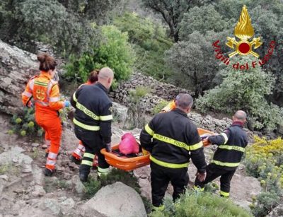 L'intervento di soccorso all'escursionista ferita