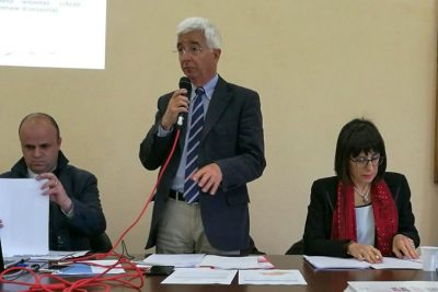 Raffaele Paci e Donatella Spano a Bitti con il sindaco Ciccolini