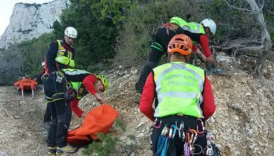CNSAS: il salvataggio dell'escursionista infortunata