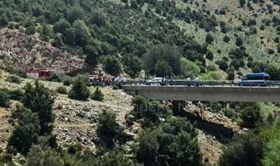 La scena dell'incidente