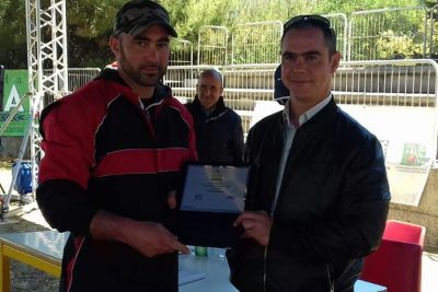 L'allevatore Mauro Piseddu con il presidente Coldiretti Simone Cualbu
