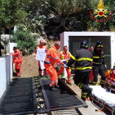 Le operazioni di soccorso effettuate dai Vigili del Fuoco
