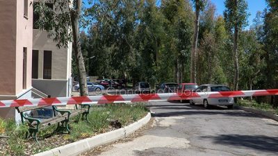 Nuoro, l'area della tragedia all'ospedale Zonchello (foto Cronache Nuoresi)