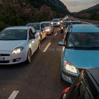 Il traffico bloccato sulla 131131