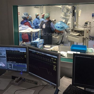 Il reparto di emodinamica dell'ospedale di Lanusei