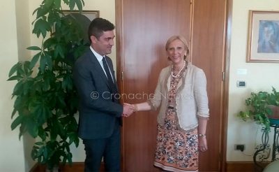 Il sindaco Andrea Soddu e il prefetto Bellantoni