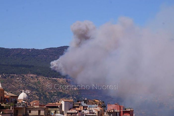 Paura per un incendio alle porte di Arzana: traffico bloccato alle porte del paese