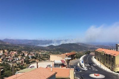 Incendio a Villagrande Strisaili