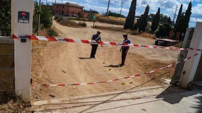 I Carabinieri di Ilbono sul luogo della rissa