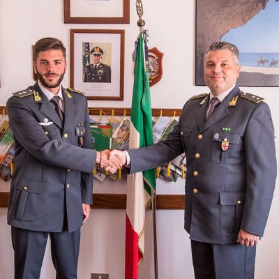 Cambio di consegne alla Tenenza GdF di Arbatax